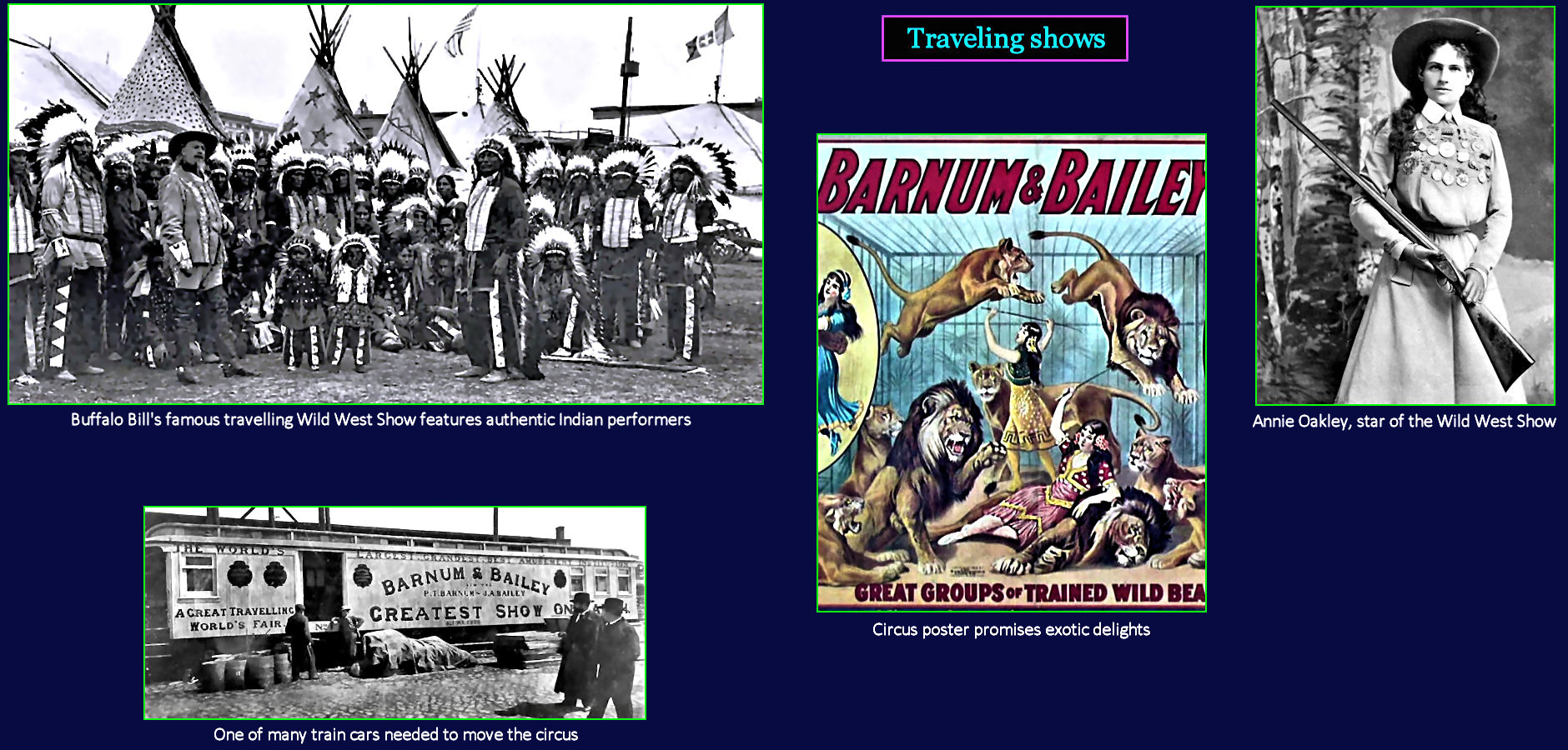 Traveling circus, 1910